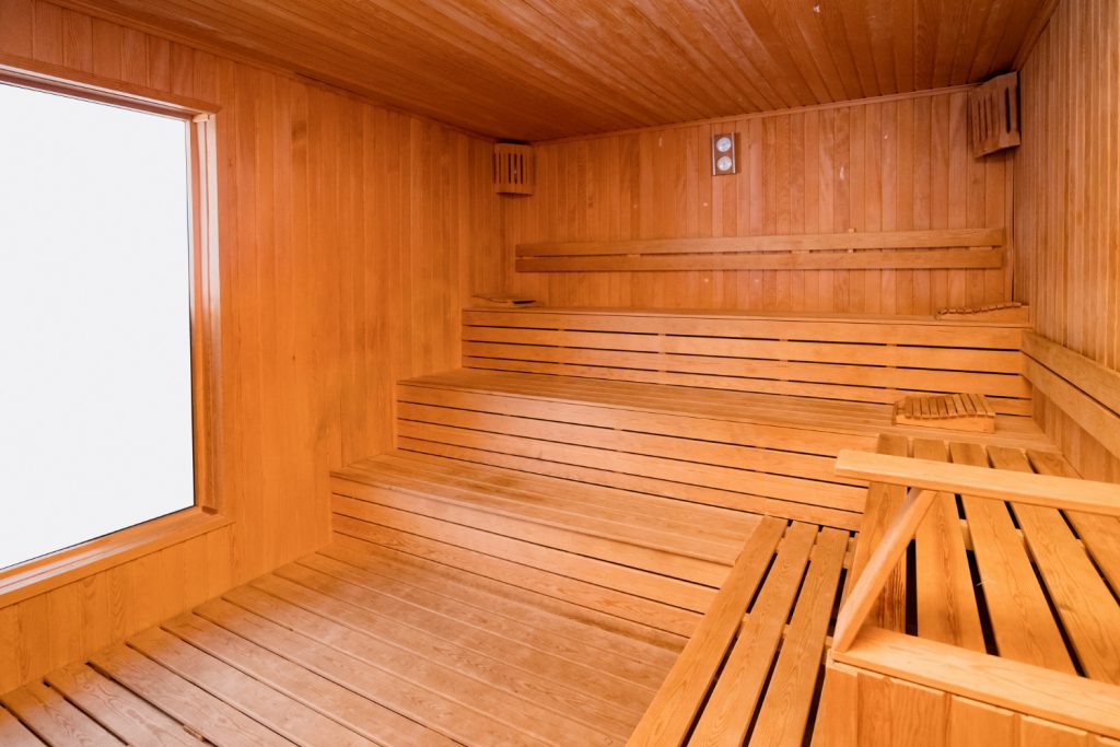 wood turkish sauna