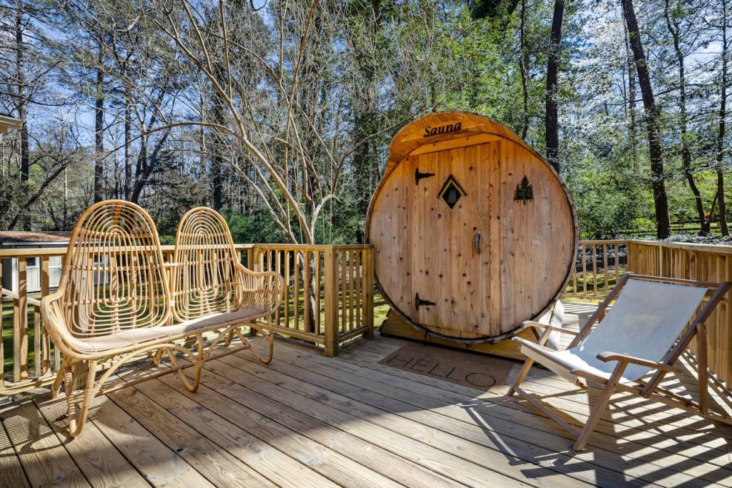 outdoor sauna