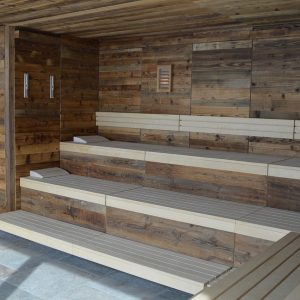 wood style sauna